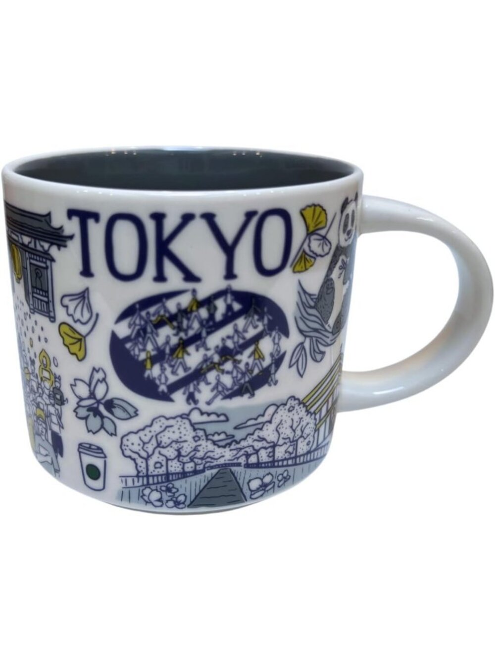 Tokyo Ceramic Coffee Mug - 14 Oz, Travel Souvenir, Unique Coffee Cup, Gift Idea